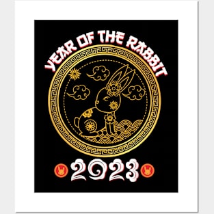 Year Of The Rabbit Happy Lunar Chinese New Year 2023 Posters and Art